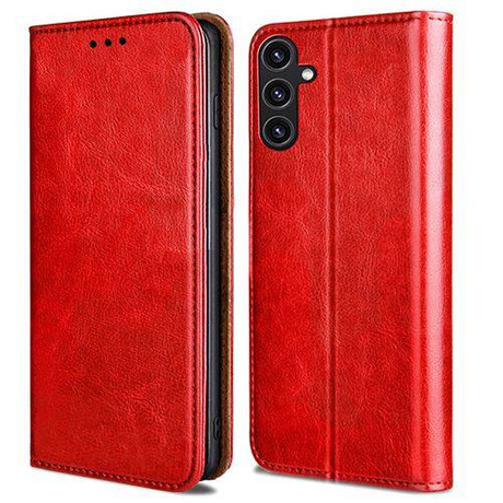 Etui do Samsung Galaxy A34 5G SKÓRZANE PORTFEL CASE SZKŁO HARTOWANE