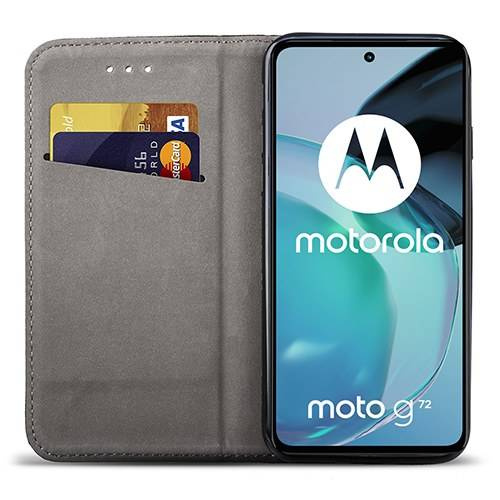 Etui do Motorola Moto G72 SMART MAGNET CASE SZKŁO HARTOWANE Etui na