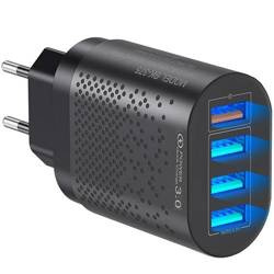 SZYBKA ŁADOWARKA SIECIOWA 4xUSB QUICK CHARGE 3.0