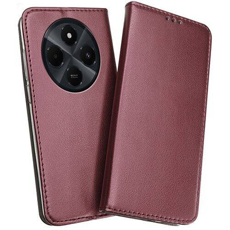 Etui do Xiaomi Redmi 14C skórzane magnetyczne z klapką + SZKŁO HARTOWANE