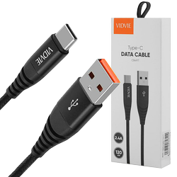 VIDVIE KABEL USB-C SZYBKIE ŁADOWANIE WZMACNIANY QC 1,2m