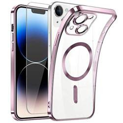 Etui do iPhone 14 Silicone do Magsafe  + SZKŁO HARTOWANE