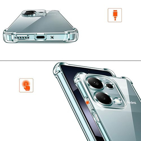Etui do Xiaomi Redmi Note 14s ANTI SHOCK CASE + 2x SZKŁO HARTOWANE