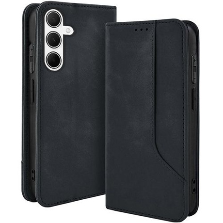 Etui do Samsung Galaxy S24 FE Skórzane Magnetyczne + 2x SZKŁO HARTOWANE 9H