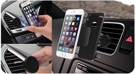 Uchwyt samochodowy magnetyczny na kratkę nawiewu