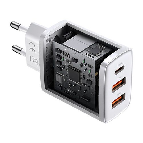 Ładowarka sieciowa Baseus 2xUSB-A USB-C QC 30W kostka do telefonu / tabletu
