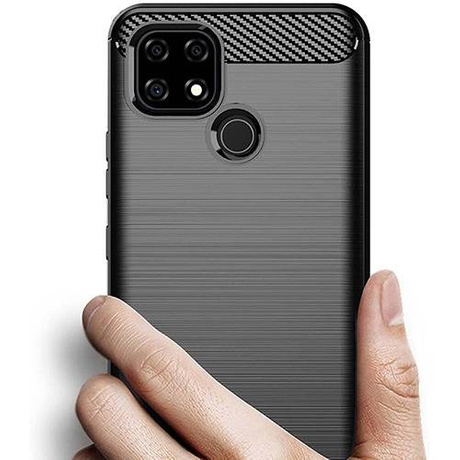 Etui do Realme C21 KARBON CASE pancerne + SZKŁO