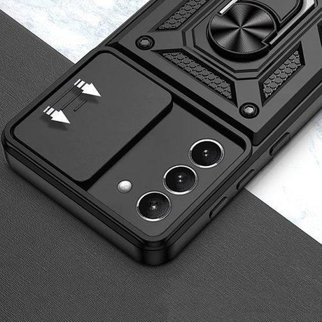 Etui do Samsung Galaxy M23 5G SLIDE RING CASE PANCERNE + SZKŁO HARTOWANE
