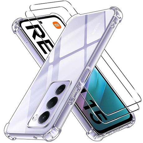 Etui do Xiaomi Redmi 15 4G / 5G ANTI SHOCK CASE + 2x SZKŁO HARTOWANE