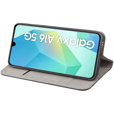 Etui do Samsung Galaxy A16 4G / 5G skórzane magnetyczne z klapką + SZKŁO HARTOWANE