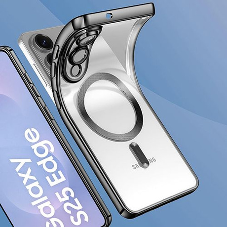 Etui do Samsung Galaxy S25 Edge Silicone do Magsafe  + 5D SZKŁO HARTOWANE