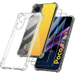 Etui do Xiaomi Poco X7 Pro 5G ANTI SHOCK CASE + 2x SZKŁO HARTOWANE