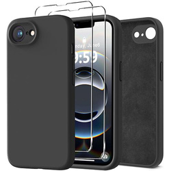 Etui do iPhone 16e SILICONE CASE + 2x SZKŁO HARTOWANE