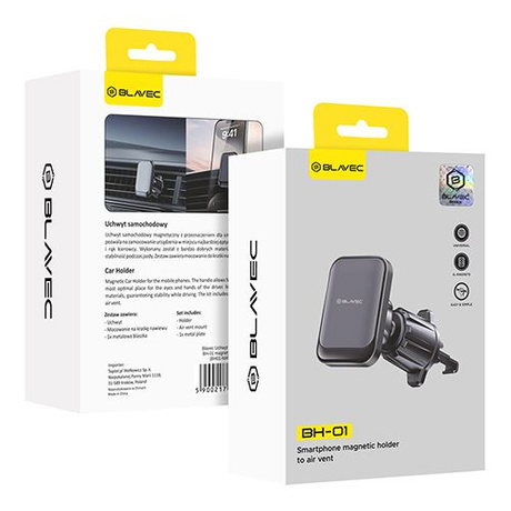 Blavec MOCNE MOCOWANIE UCHWYT SAMOCHODOWY GRAWITACYJNY DO KRATKI AUTA NA TELEFON