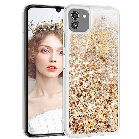 Etui do Samsung Galaxy A03 BROKAT LIQUID CASE + SZKŁO HARTOWANE