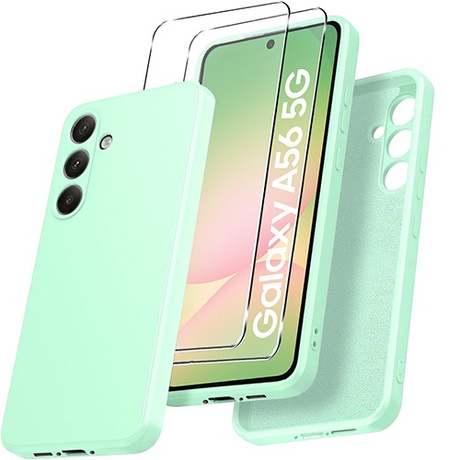 Etui do Samsung Galaxy A56 5G SILICONE CASE + 2x SZKŁO HARTOWANE