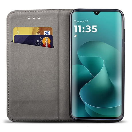 Etui z klapką do Motorola Moto G06 / G06 Power SMART MAGNET CASE + 2X SZKŁO HARTOWANE
