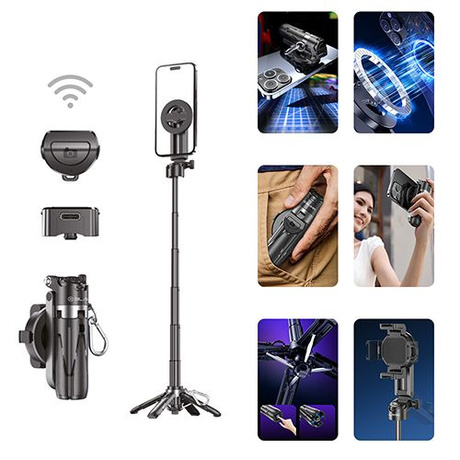 Blavec Uchwyt Kijek do Selfie Stick Tripod Statyw Telefonu do Magsafe Mały Pilot