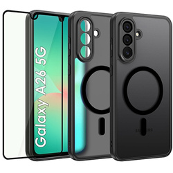 ETUI do Samsung Galaxy A26 5G MAGSAFE MATOWE CASE + SZKŁO 5D