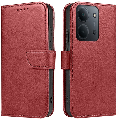 Etui do Xiaomi Redmi 15C 4G / 5G SKÓRZANE SKIN + 2x SZKŁO HARTOWANE 9H