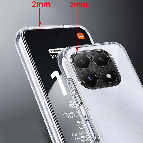 Etui do Xiaomi 15T WZMACNIANE 360° CASE + 2X SZKŁO HARTOWANE