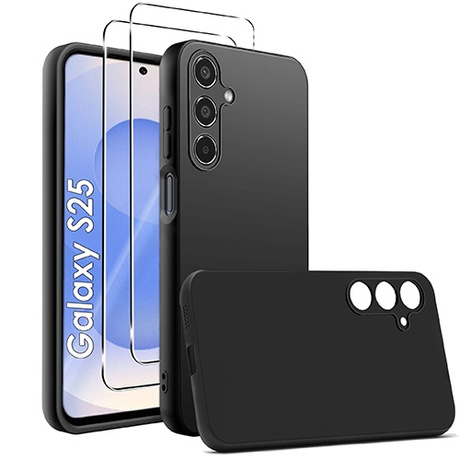 Etui SOFT MATT CASE do Samsung Galaxy S25+ Plus 5G + 2X SZKŁO HARTOWANE 9H