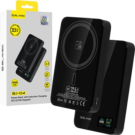 BLAVEC POWERBANK MAGNETYCZNY MAGSAFE MINI INDUKCYJNY 10000 mah DO IPHONE SAMSUNG 