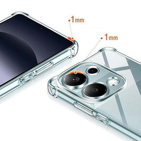 Etui do Xiaomi Redmi Note 14s ANTI SHOCK CASE + 2x SZKŁO HARTOWANE