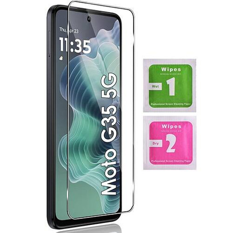 Etui do Motorola Moto G35 5G SKÓRZANE SKIN + SZKŁO HARTOWANE