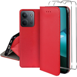 Etui z klapką do Xiaomi Redmi 15C 4G / 5G SMART MAGNET CASE + 2X SZKŁO HARTOWANE