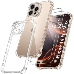 Etui do iPhone 16 Pro Max ANTI SHOCK CASE + 2x SZKŁO
