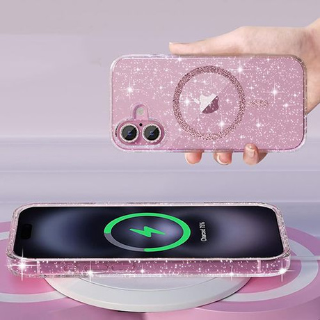Etui do iPhone 17 do Magsafe Clear Shine  + SZKŁO HARTOWANE 5D