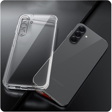 Etui do Samsung Galaxy A36 5G WZMACNIANE 360° CLEAR CASE + 2x SZKŁO HARTOWANE