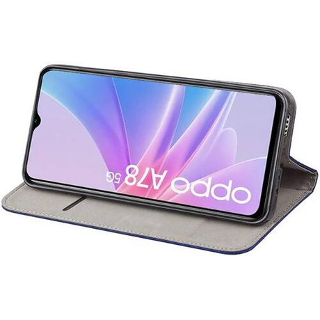 Etui do Oppo A78 5G / A58 5G SMART MAGNET CASE + SZKŁO HARTOWANE