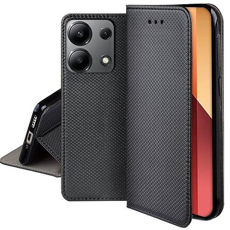 Etui do Xiaomi Redmi Note 13 Pro 4G SMART MAGNET CASE + SZKŁO HARTOWANE