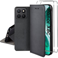 Etui do Honor X8c SMART MAGNET CASE + 2X SZKŁO HARTOWANE