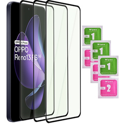 3x SZKŁO HARTOWANE 9D na cały ekran do Oppo Reno 13F 5G / 13 FS 5G