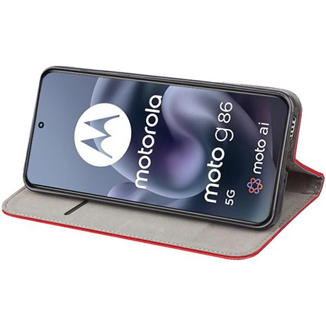 Etui do Motorola Moto G86 5G / G86 Power 5G SMART MAGNET CASE + 2X SZKŁO HARTOWANE