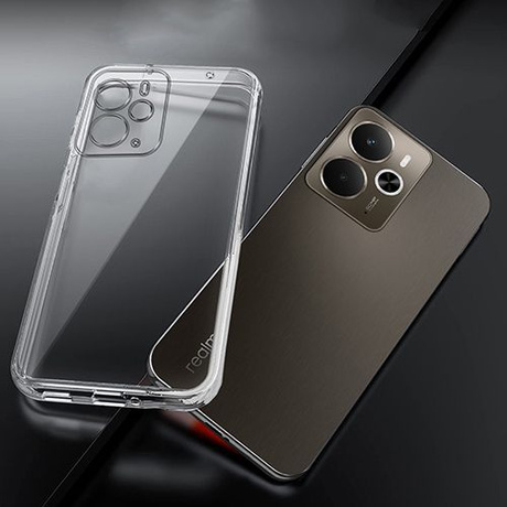 Etui do Realme 14 5G / Realme 14T 5G WZMACNIANE 360° CLEAR CASE + 2x SZKŁO HARTOWANE