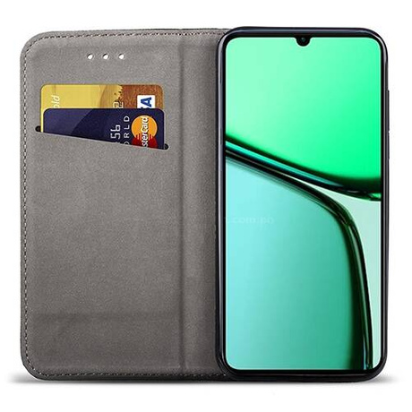 Etui do Realme Note 60 / C63 / C61 skórzane magnetyczne z klapką + SZKŁO HARTOWANE