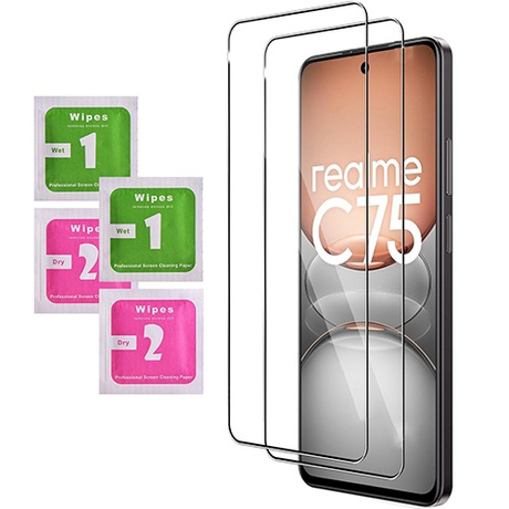 Etui do Realme C75 / Realme 14X 5G SLIDE RING CASE PANCERNE + 2X SZKŁO HARTOWANE