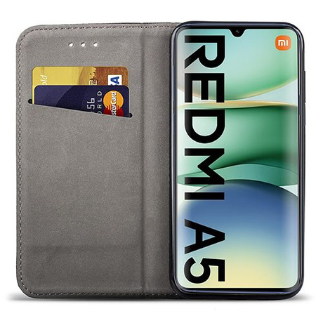 Etui do Xiaomi Redmi A5 (171,7mm)  SMART MAGNET CASE + 2X SZKŁO HARTOWANE