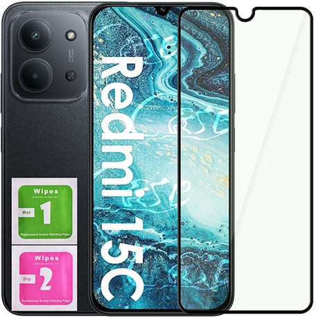 SZKŁO HARTOWANE 5D do Xiaomi Redmi 15C 4G / 5G / Poco C85 szybka na cały ekran 