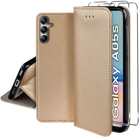 Etui do Samsung Galaxy A05s SMART MAGNET CASE + 2X SZKŁO HARTOWANE