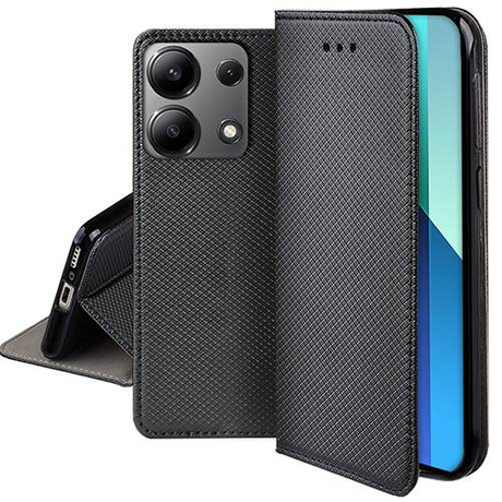 Etui do Xiaomi Redmi Note 13 4G SMART MAGNET CASE + SZKŁO HARTOWANE