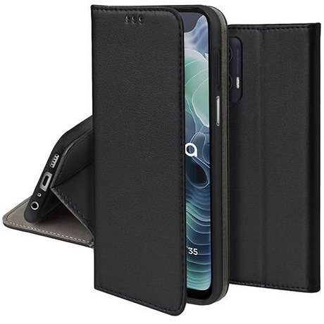 Etui do Motorola Moto G35 5G skórzane magnetyczne z klapką + SZKŁO HARTOWANE