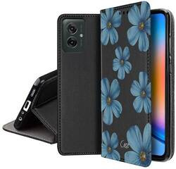 Etui SKÓRZANE do Motorola Moto G55 5G wzory PORTFEL + SZKŁO