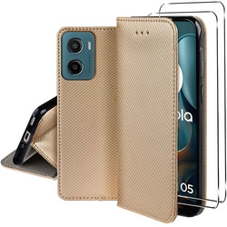 Etui do Motorola Moto G05 / E15 SMART MAGNET CASE + 2X SZKŁO HARTOWANE