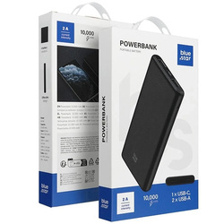 Powerbank 10000 mAh 2A LED 1x USB-C 2x USB-A + Kabel