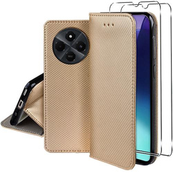 Etui do Xiaomi Redmi 14C SMART MAGNET CASE + 2X SZKŁO HARTOWANE